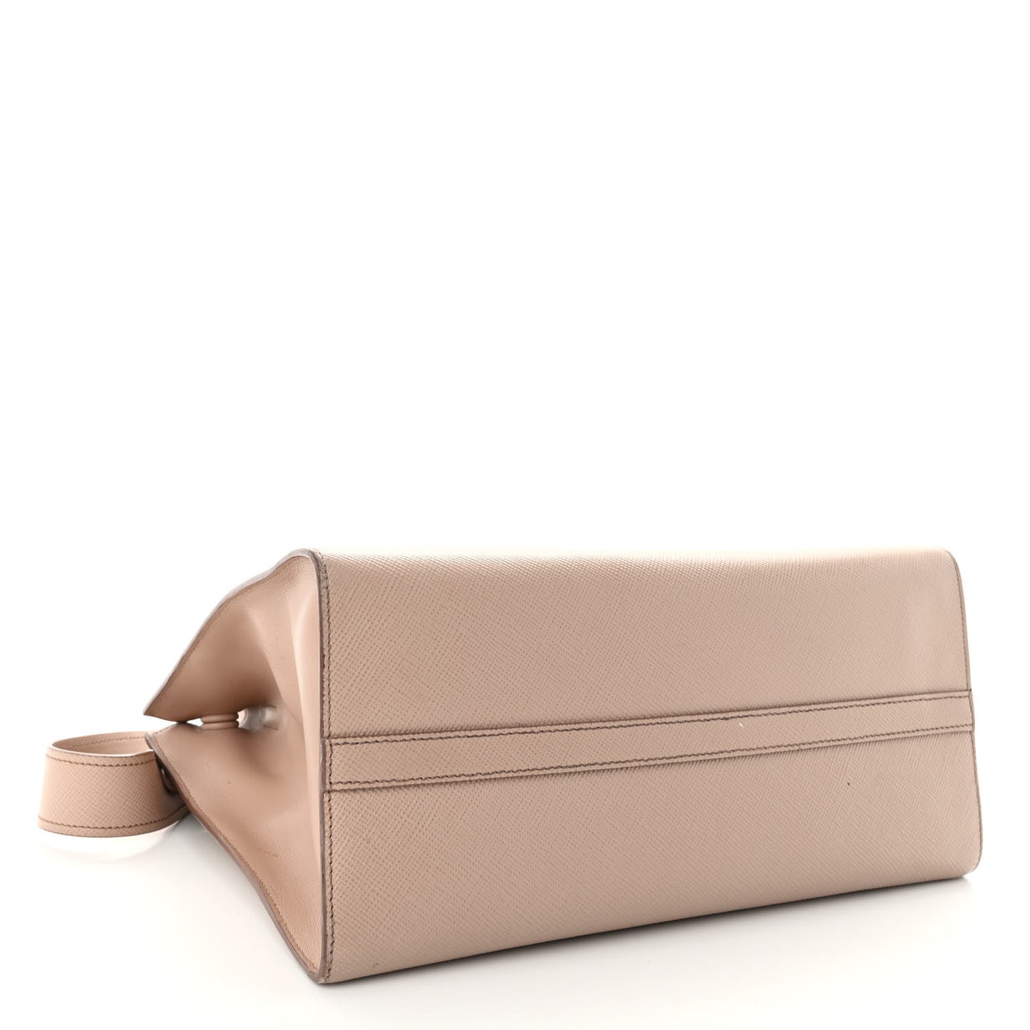 Saffiano Cuir Calfskin Medium Monochrome Top Handle Tote Cipria