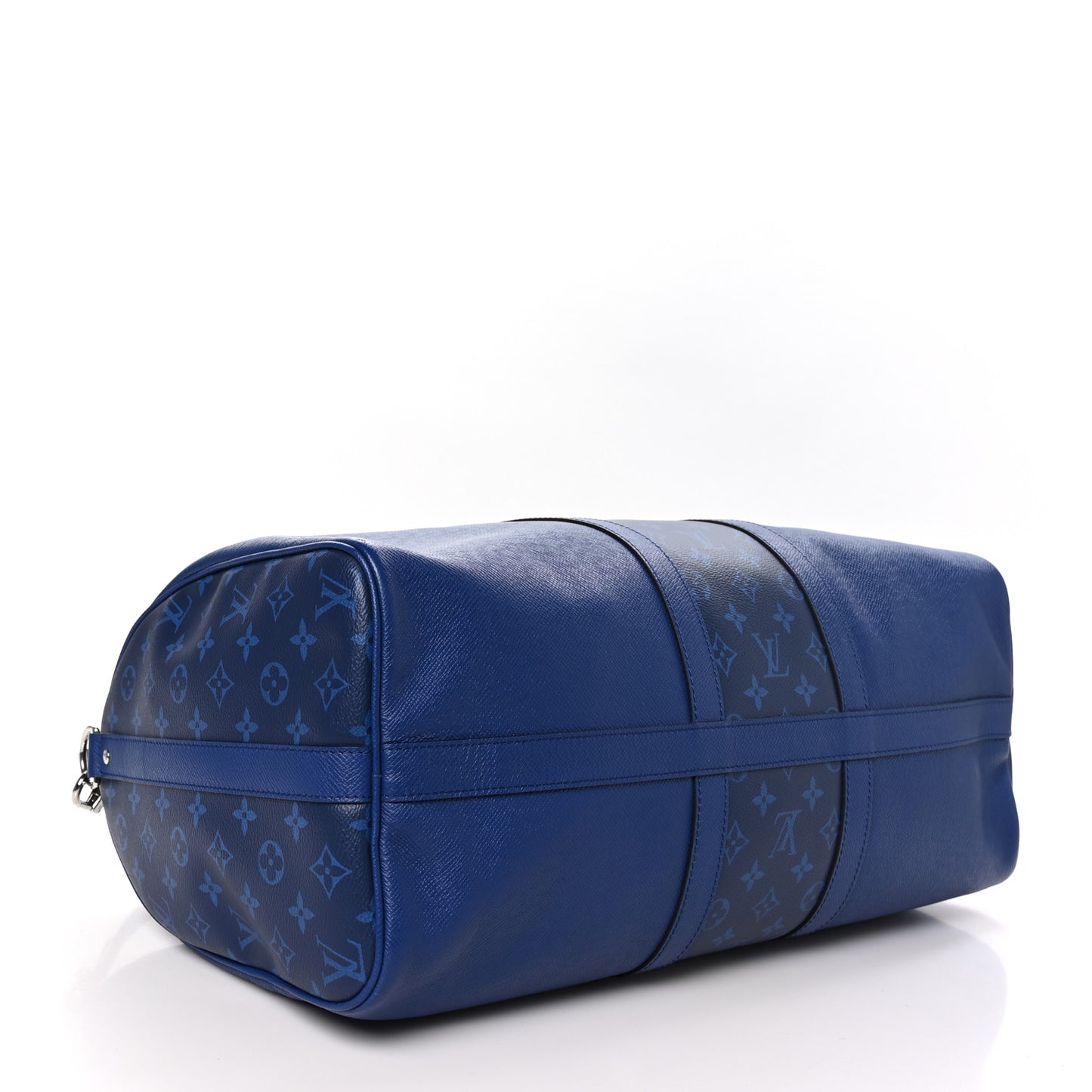 LOUIS VUITTON Taiga Monogram Eclipse Keepall Bandouliere 50 Pacific Blue