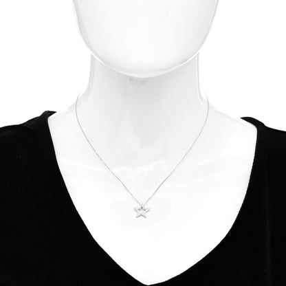 Tiffany Platinum Diamond Star Pendant Necklace 2 of 4