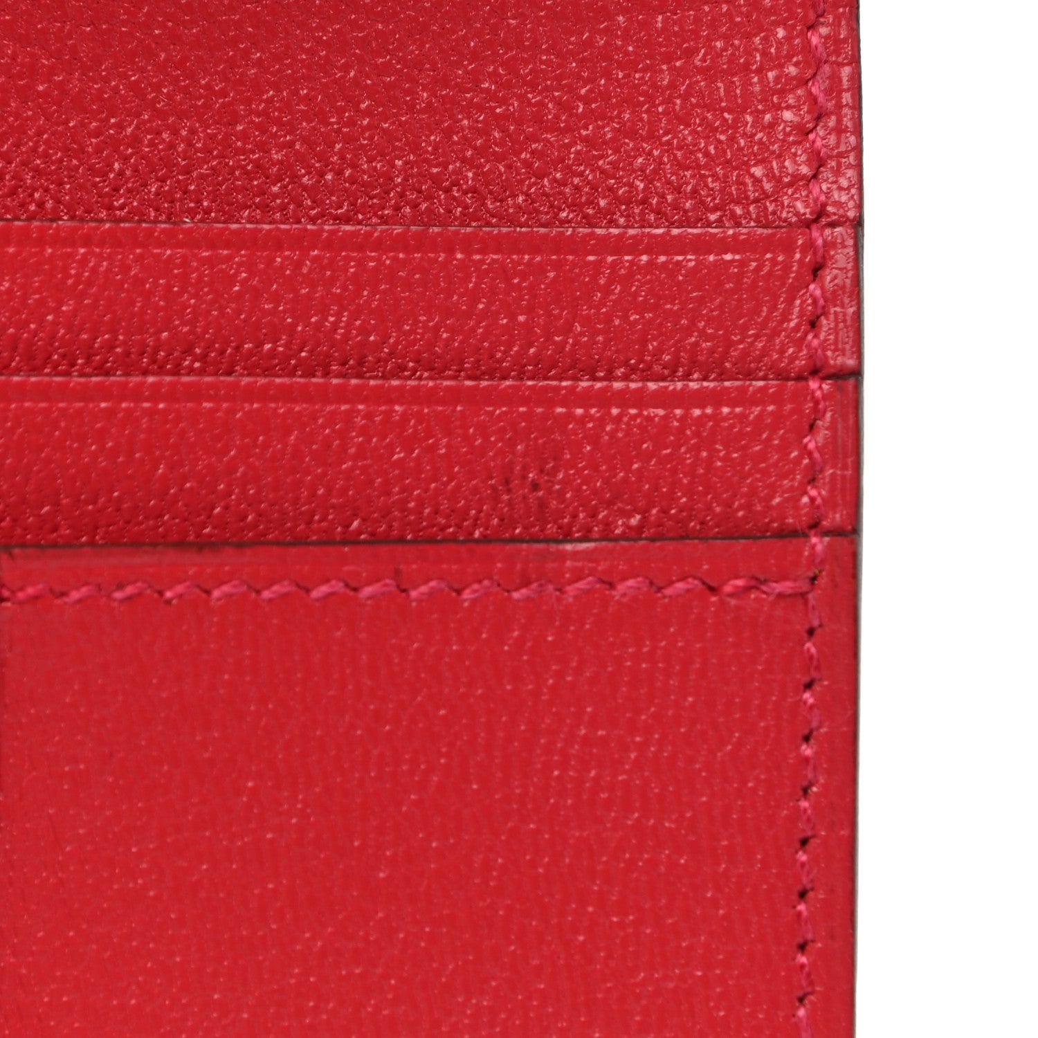 Hermes Matte Alligator Bearn Compact Wallet Bougainvillea 8 of 10
