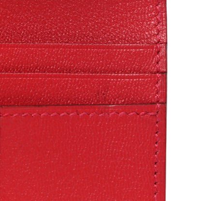 Hermes Matte Alligator Bearn Compact Wallet Bougainvillea 8 of 10