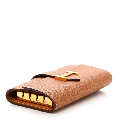 Hermes Epsom Bearn Multicles 4 Key Holder Gold 4 of 8