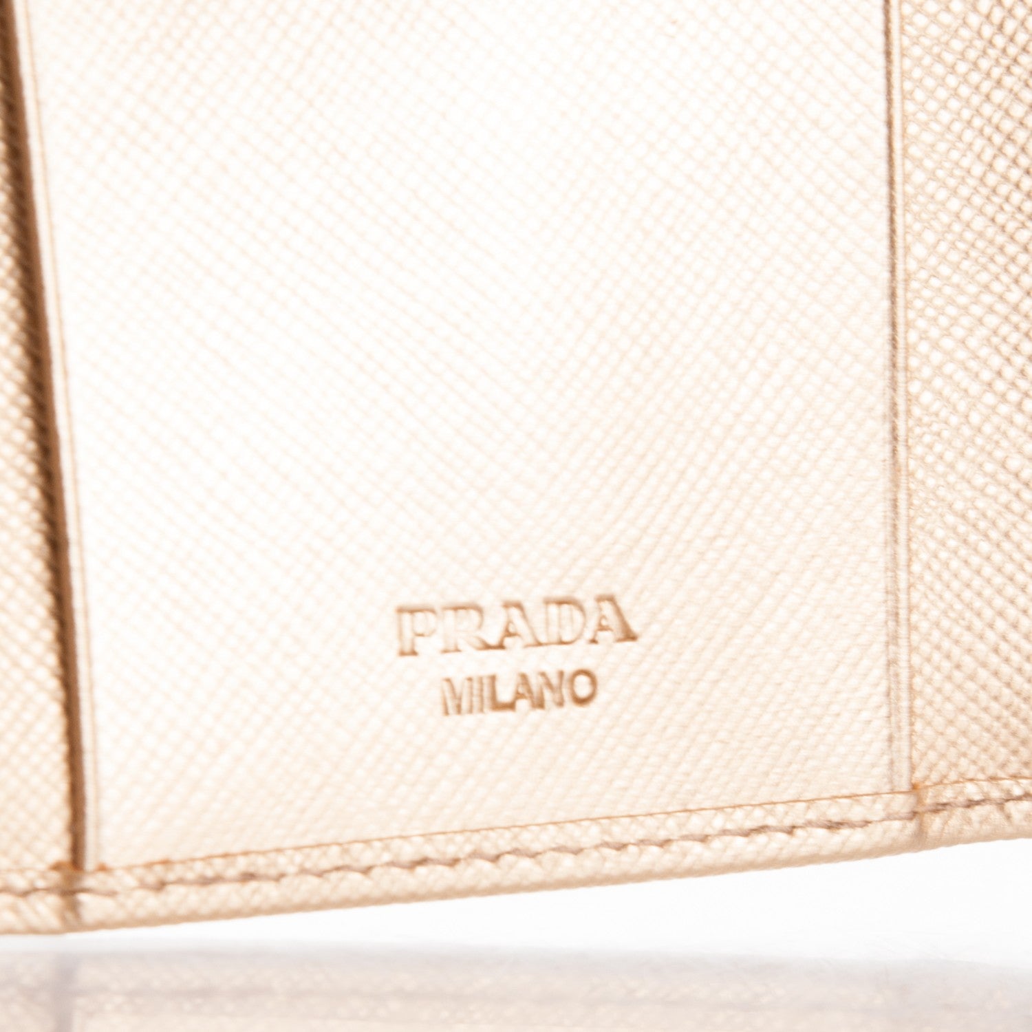 Prada Saffiano Metal 6 Key Holder Platino 6 of 6