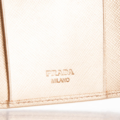 Prada Saffiano Metal 6 Key Holder Platino 6 of 6