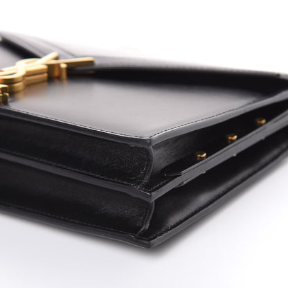Saint Laurent Smooth Calfskin Monogram Cassandra Clasp Bag Black 9 of 15