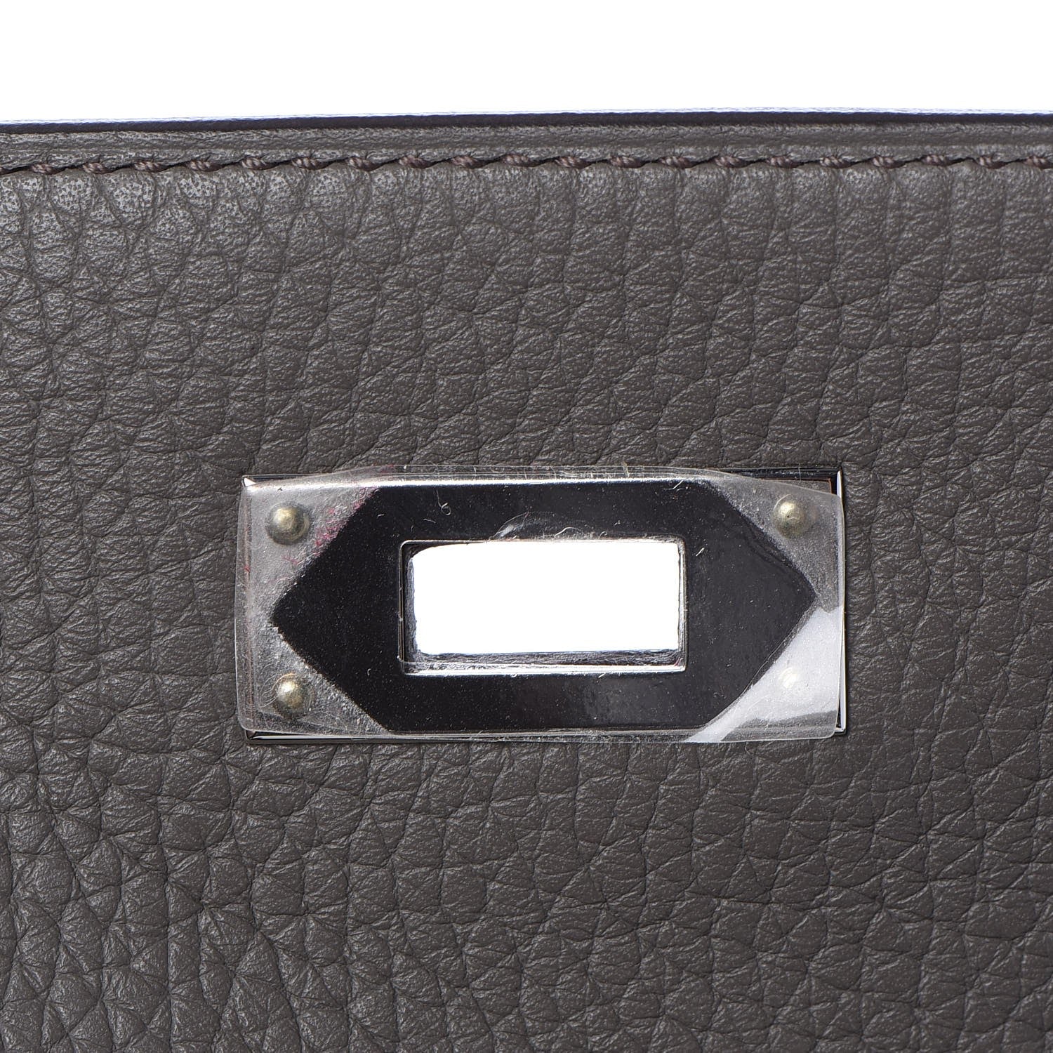 Hermes Taurillon Clemence Kelly Retourne 32 Etain 18 of 33