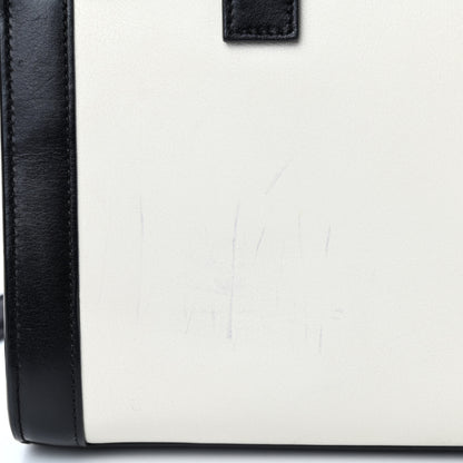 Saint Laurent Calfskin Bi-Color Nano Sac De Jour Porcellana Black 5 of 8