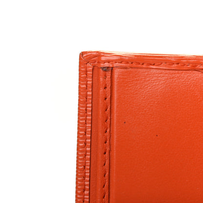 Prada Vitello Move Bifold Wallet Papaya 9 of 10
