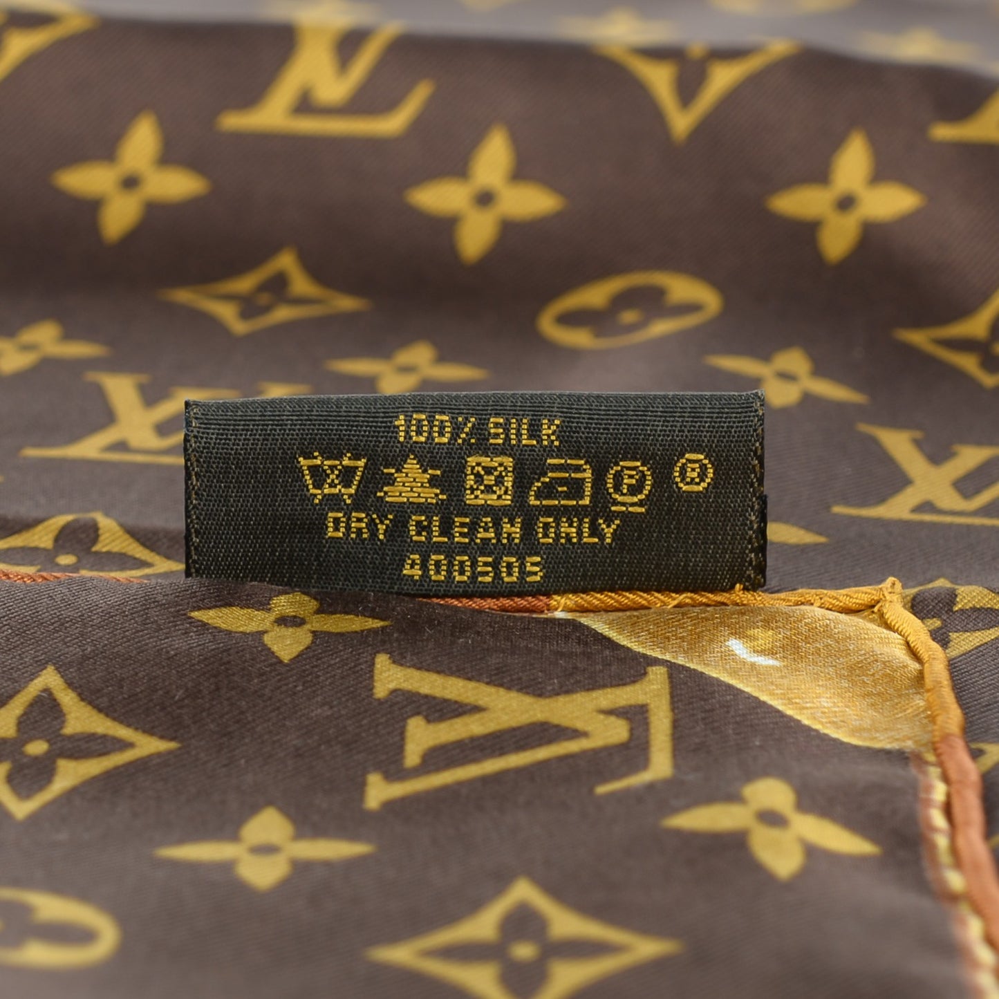 Silk Monogram Classic Square Scarf