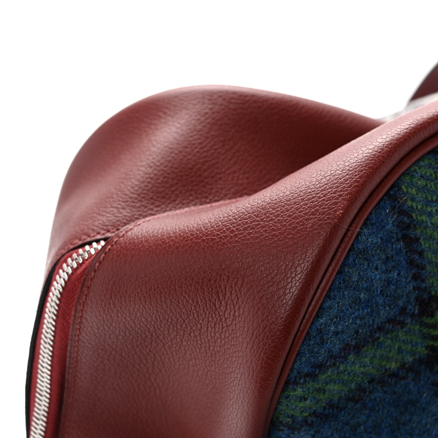 Hermes Evercolor Wool Tweed Tartan Galop d'Hermes Fourre Tout 50 Rouge H Bleu De Malte 10 of 12