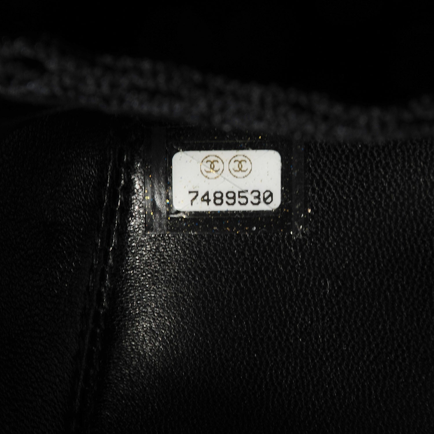 Chanel Leather Satin Camellia Evening Bag Black 7 of 8