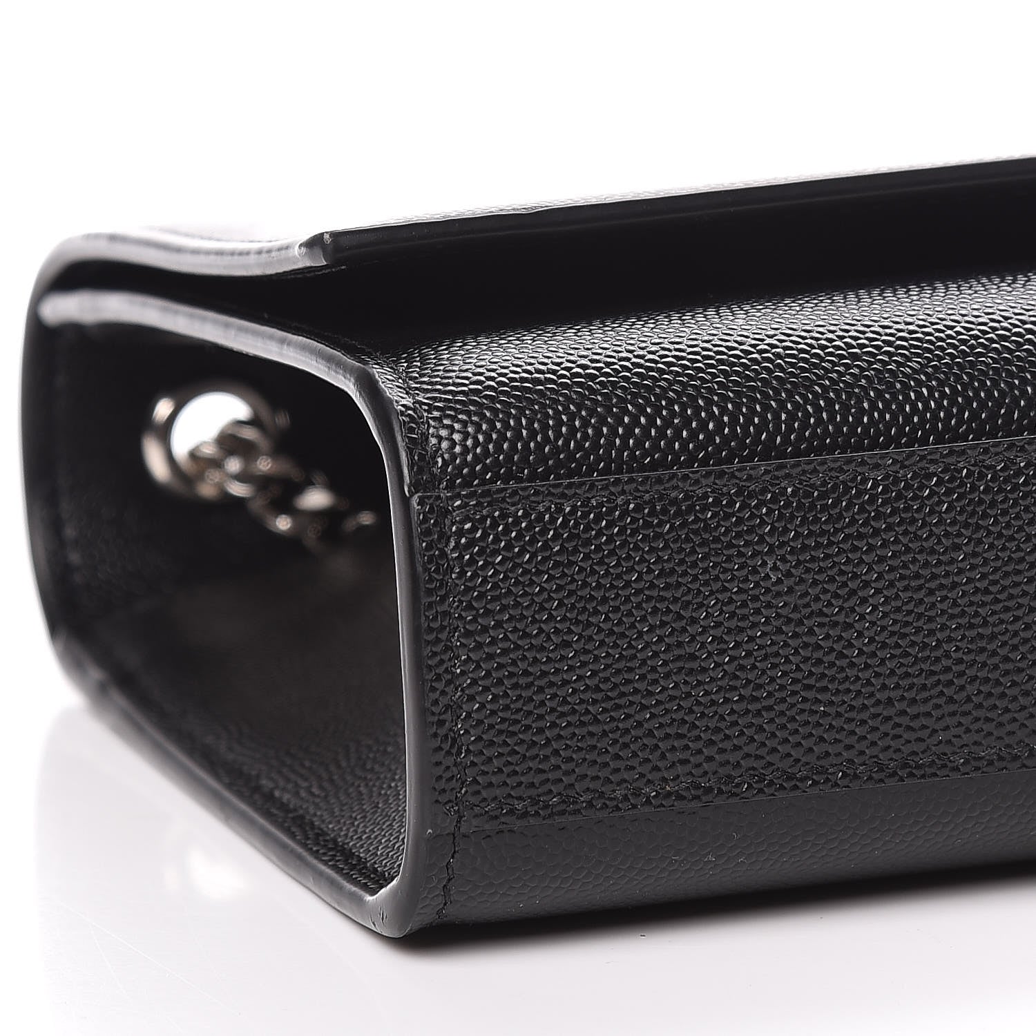 Saint Laurent Grain De Poudre Medium Classic Monogram Kate Satchel Black 8 of 10