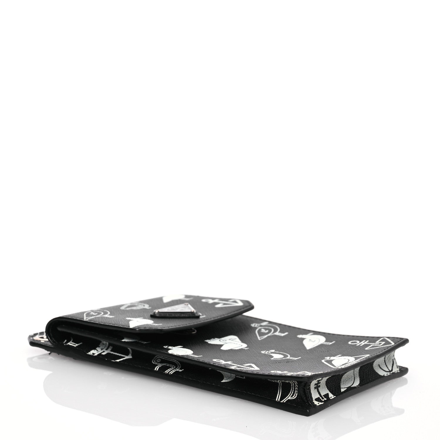 Prada Saffiano Seagull Smartphone Case Black 4 of 13