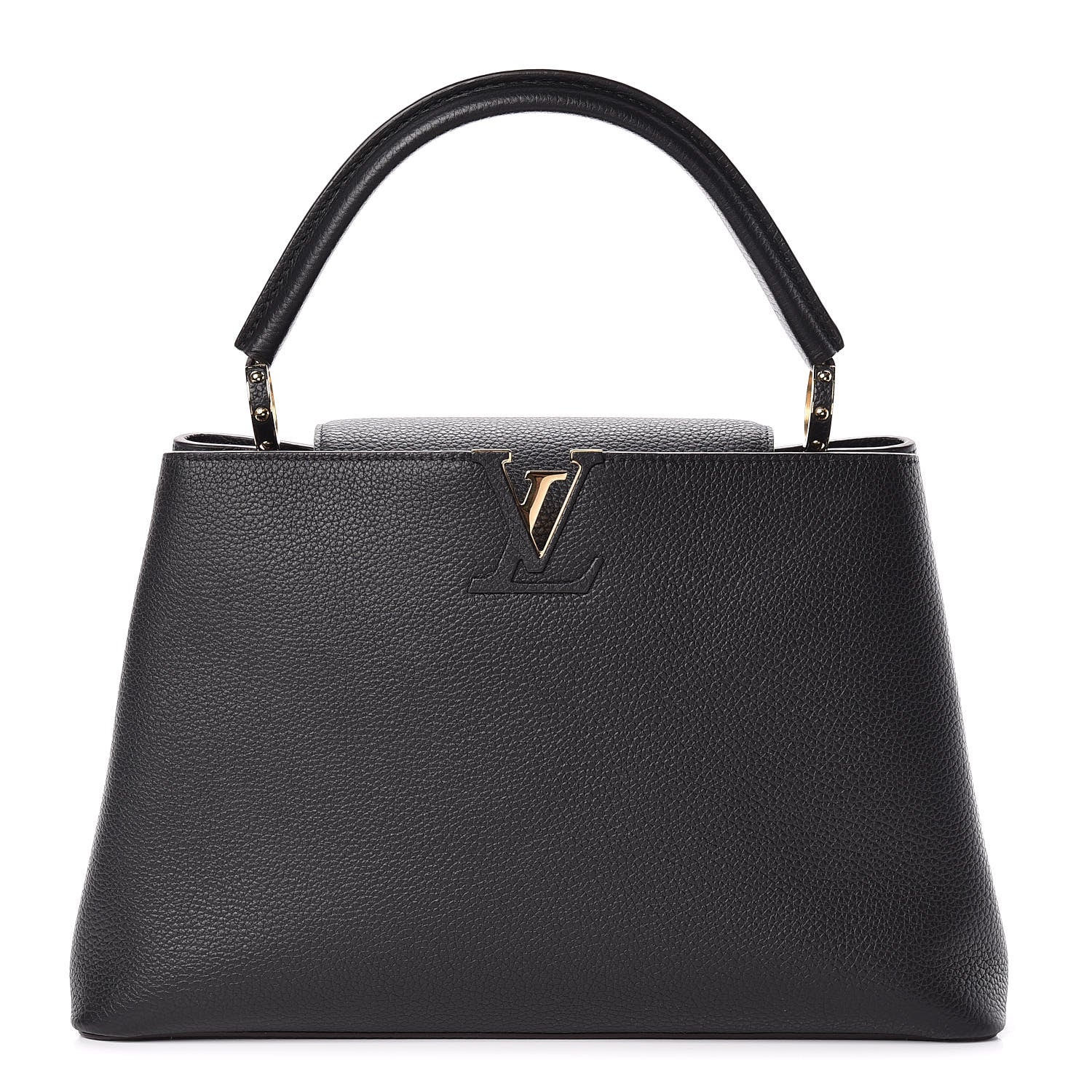 Louis Vuitton Taurillon Capucines MM Black 1 of 11