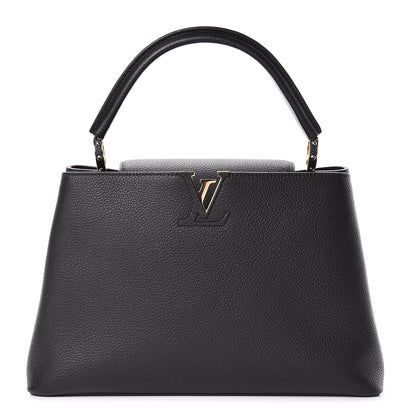 Louis Vuitton Taurillon Capucines MM Black 1 of 11