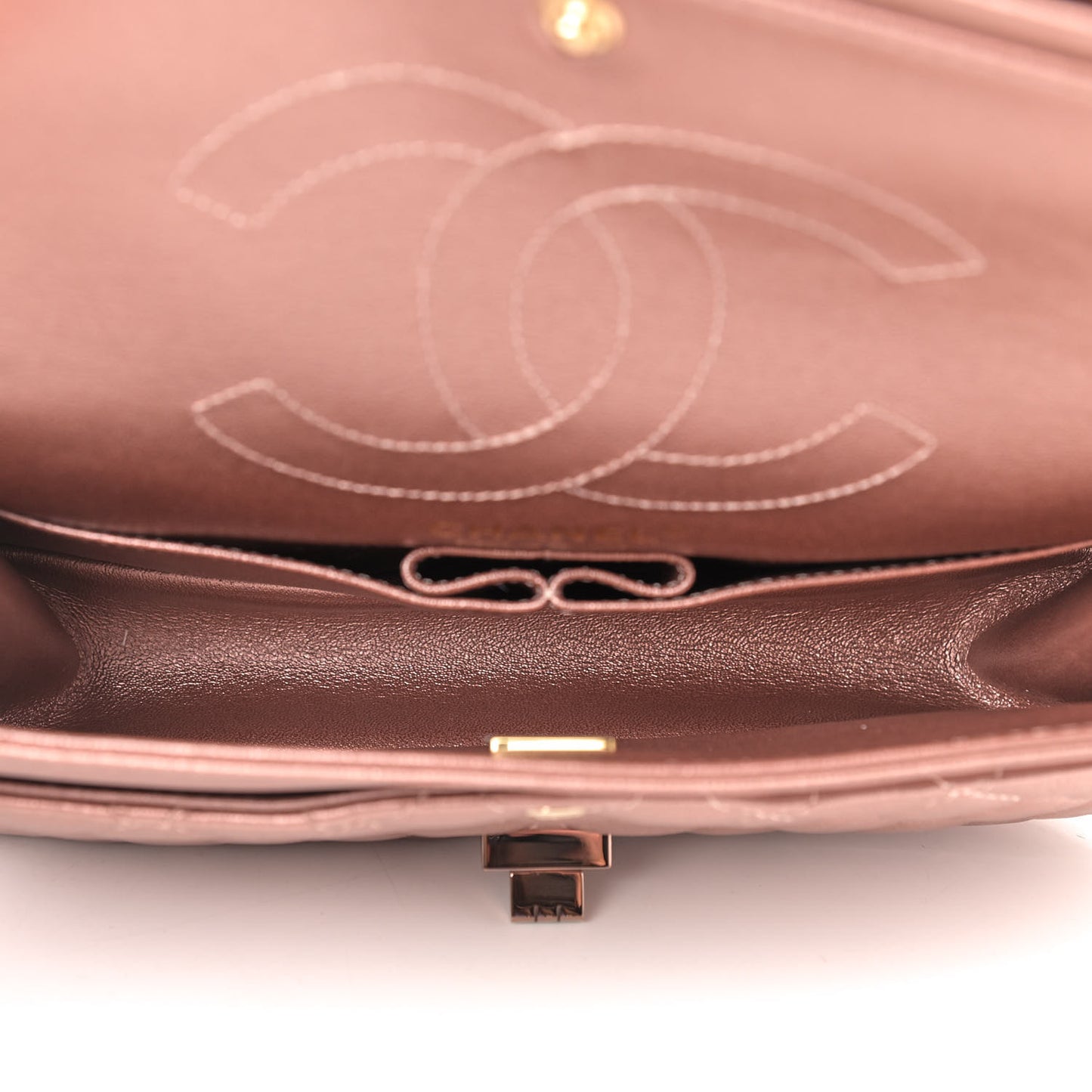 Metallic Grained Calfskin Quilted 2.55 Reissue 225 Flap Copper Pink