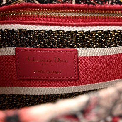 Christian Dior Canvas Embroidered Butterfly Print Medium Lady D-Lite  Multicolor 6 of 12
