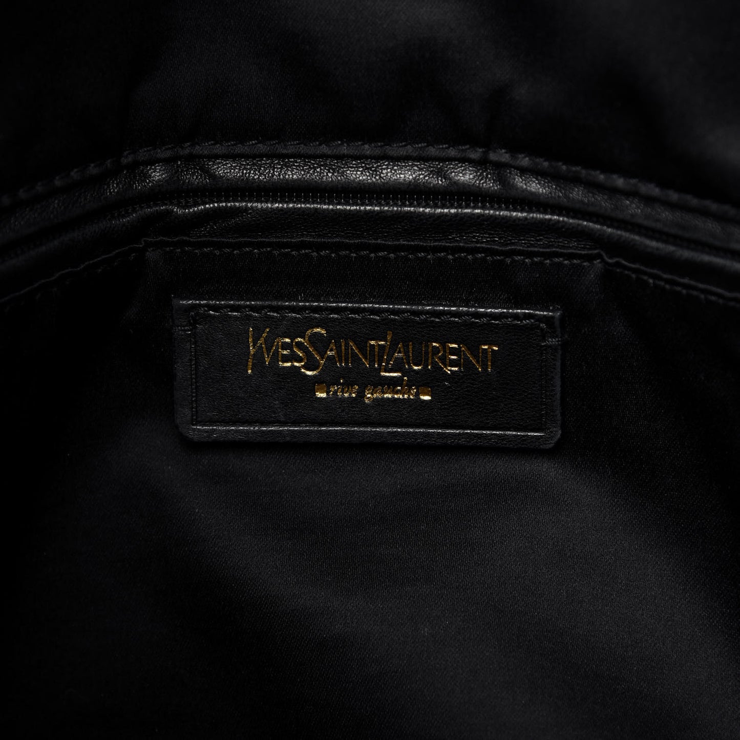 Patent Crocodile Embossed Raspail Tote Black
