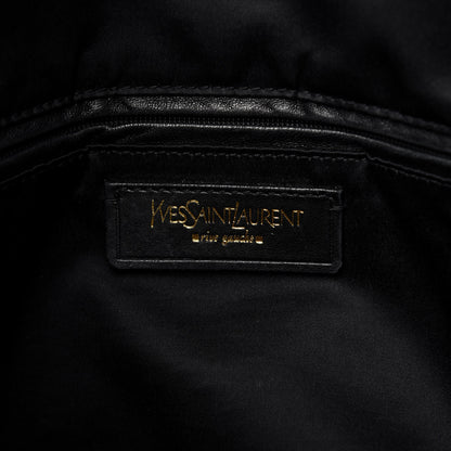 Saint Laurent Patent Crocodile Embossed Raspail Tote Black 8 of 13