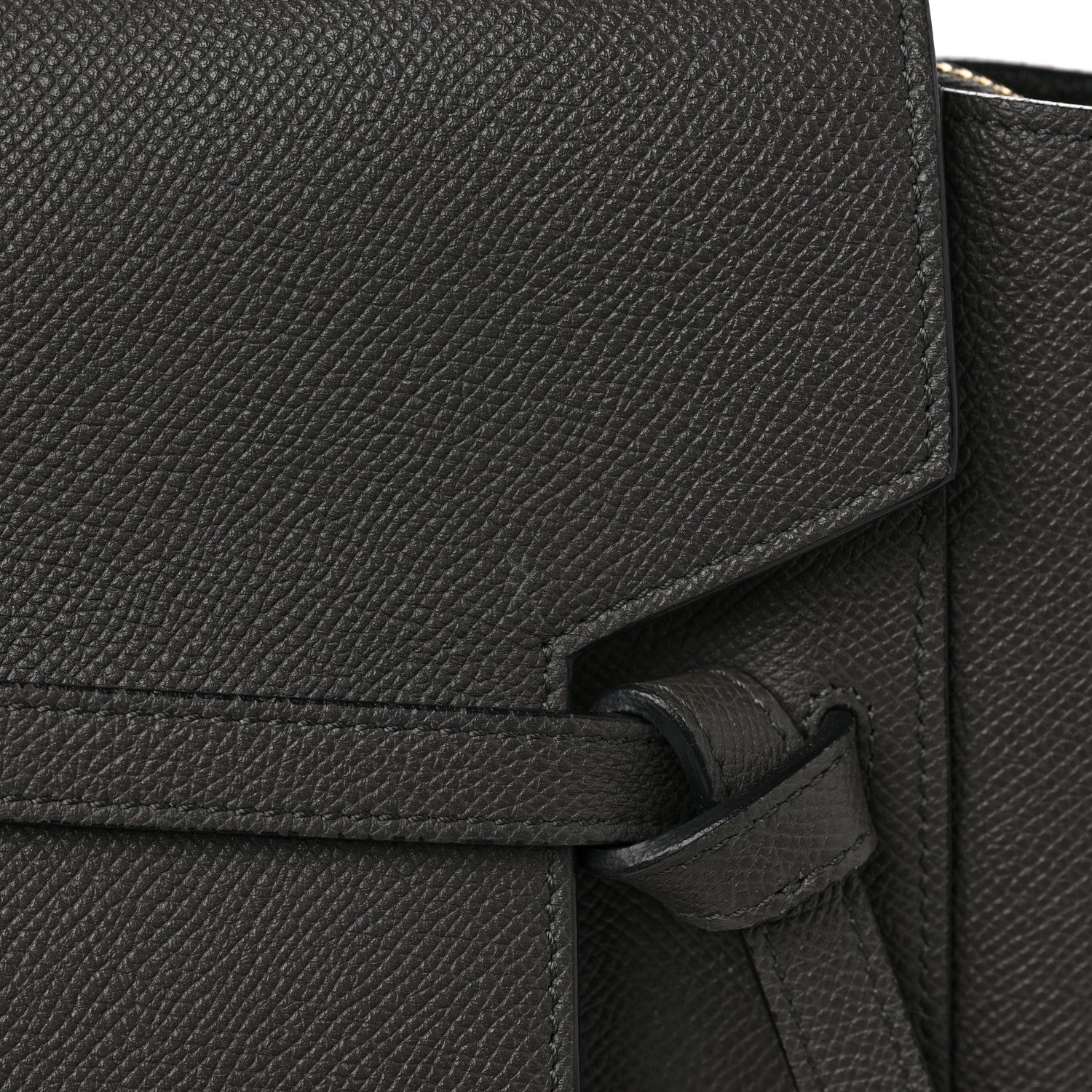 Celine Grained Calfskin Mini Belt Bag Grey 12 of 15