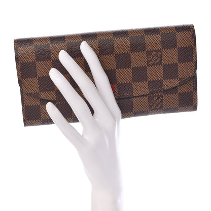 Louis Vuitton Damier Ebene Emilie Wallet 2 of 9