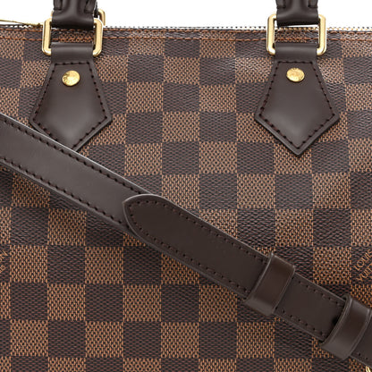 Louis Vuitton Damier Ebene Speedy Bandouliere 25 7 of 9