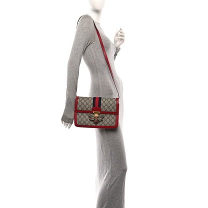 Gucci GG Supreme Monogram Medium Queen Margaret Shoulder Bag Red 2 of 10