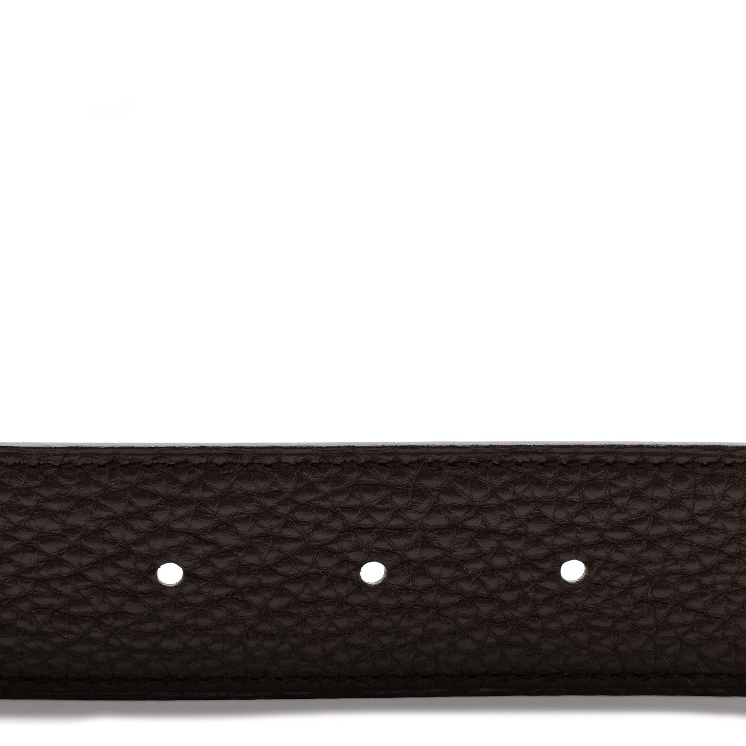 Hermes Box Togo 32mm Belt Strap 100 40 Black Chocolate 4 of 9
