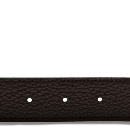 Hermes Box Togo 32mm Belt Strap 100 40 Black Chocolate 4 of 9