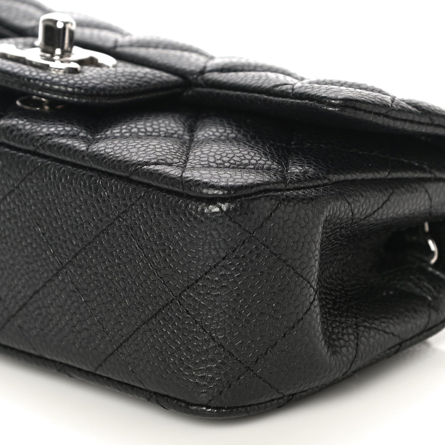 Caviar Quilted Extra Mini Flap Black