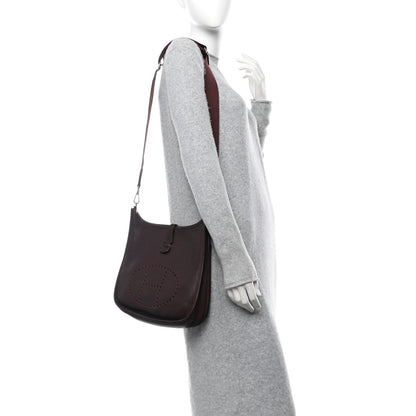 Hermes Taurillon Clemence Evelyne III PM Havane 2 of 10