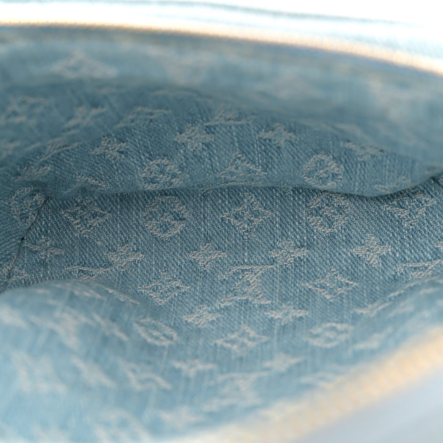 Monogram Denim Mini Bumbag Sky Blue