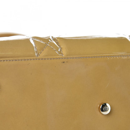 Christian Dior Patent Cannage Granville Small Tote Dark Beige 9 of 16