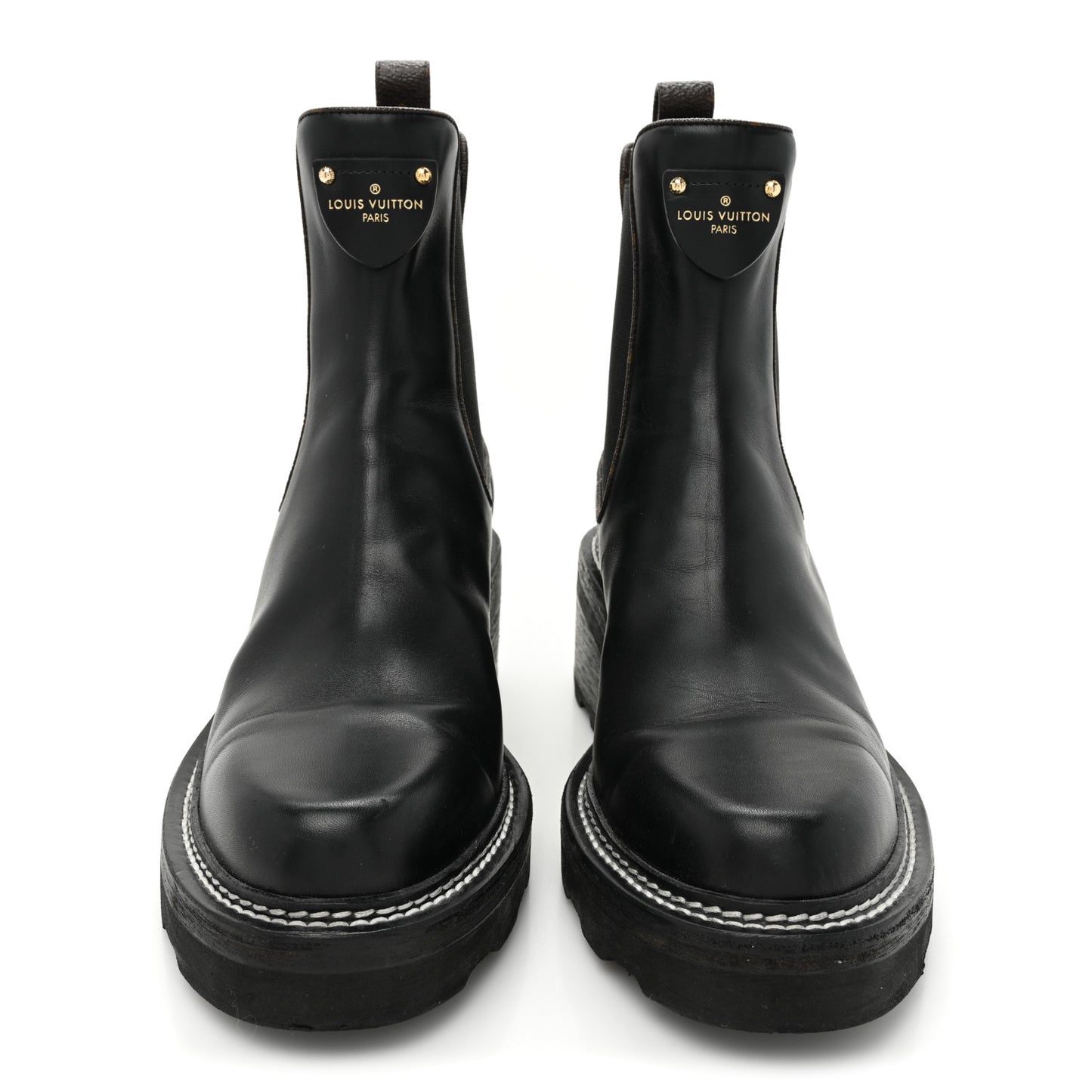 Calfskin Monogram Beaubourg Ankle Boots 40 Black