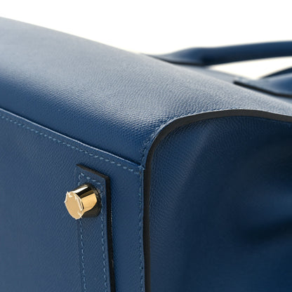 Hermes Madame Calfskin Birkin Sellier 25 Deep Blue 12 of 14