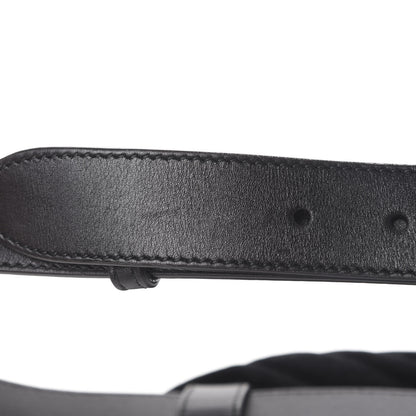 Gucci Velvet Matelasse GG Marmont Belt Bag 75 30 Black 10 of 12