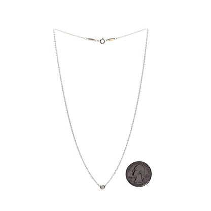 Tiffany 18K Yellow Gold Diamond .12ct Elsa Peretti Diamonds by the Yard Pendant Necklace 3 of 6