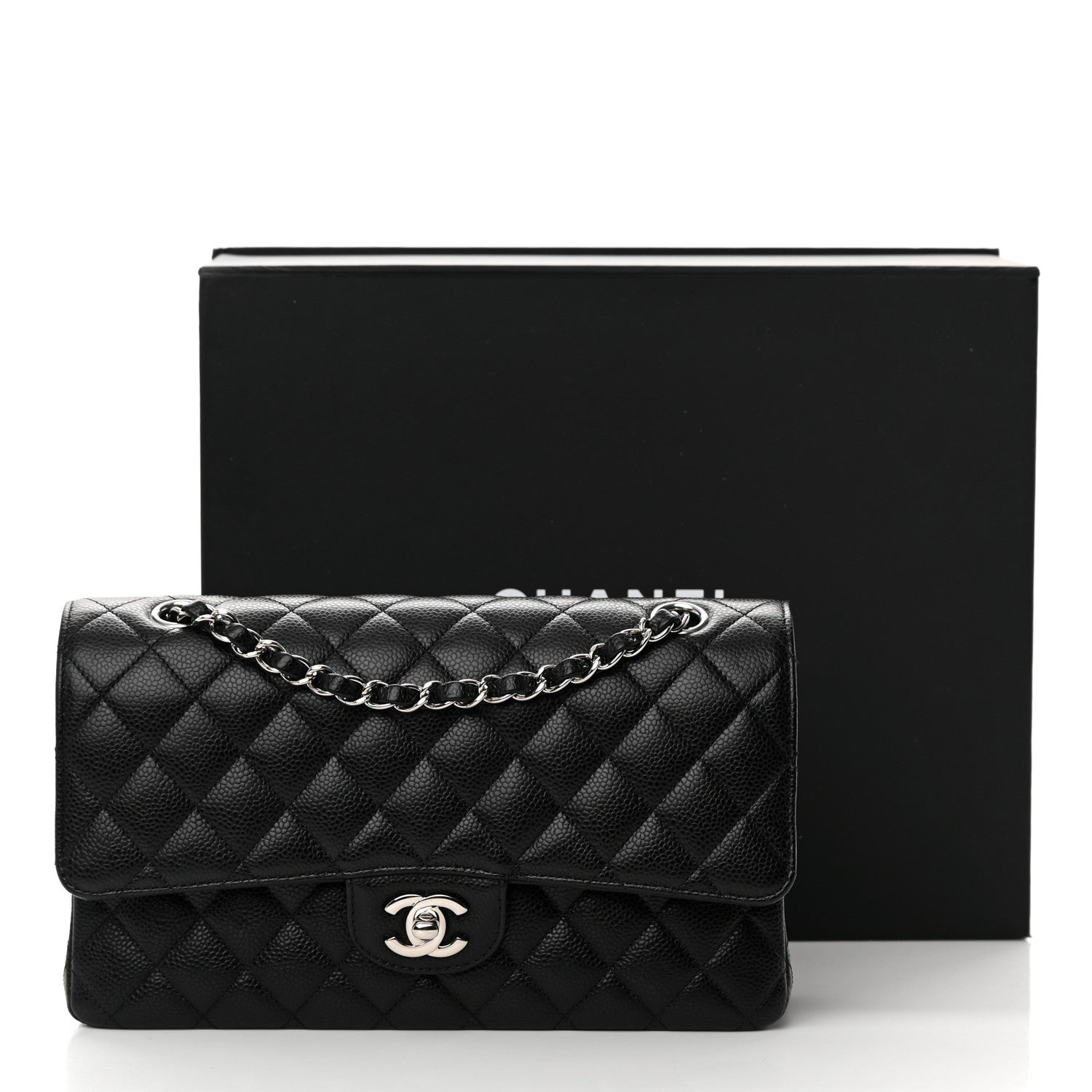 Chanel Caviar Quilted Medium Double Flap Black 14 of 14