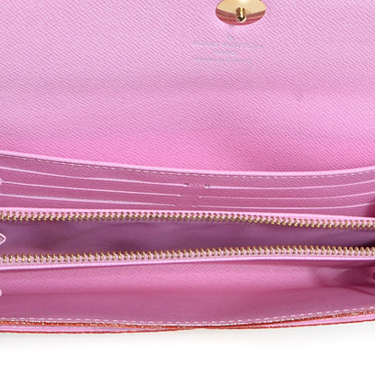 Louis Vuitton Monogram Multicolor Sarah Wallet White Litchi 7 of 8