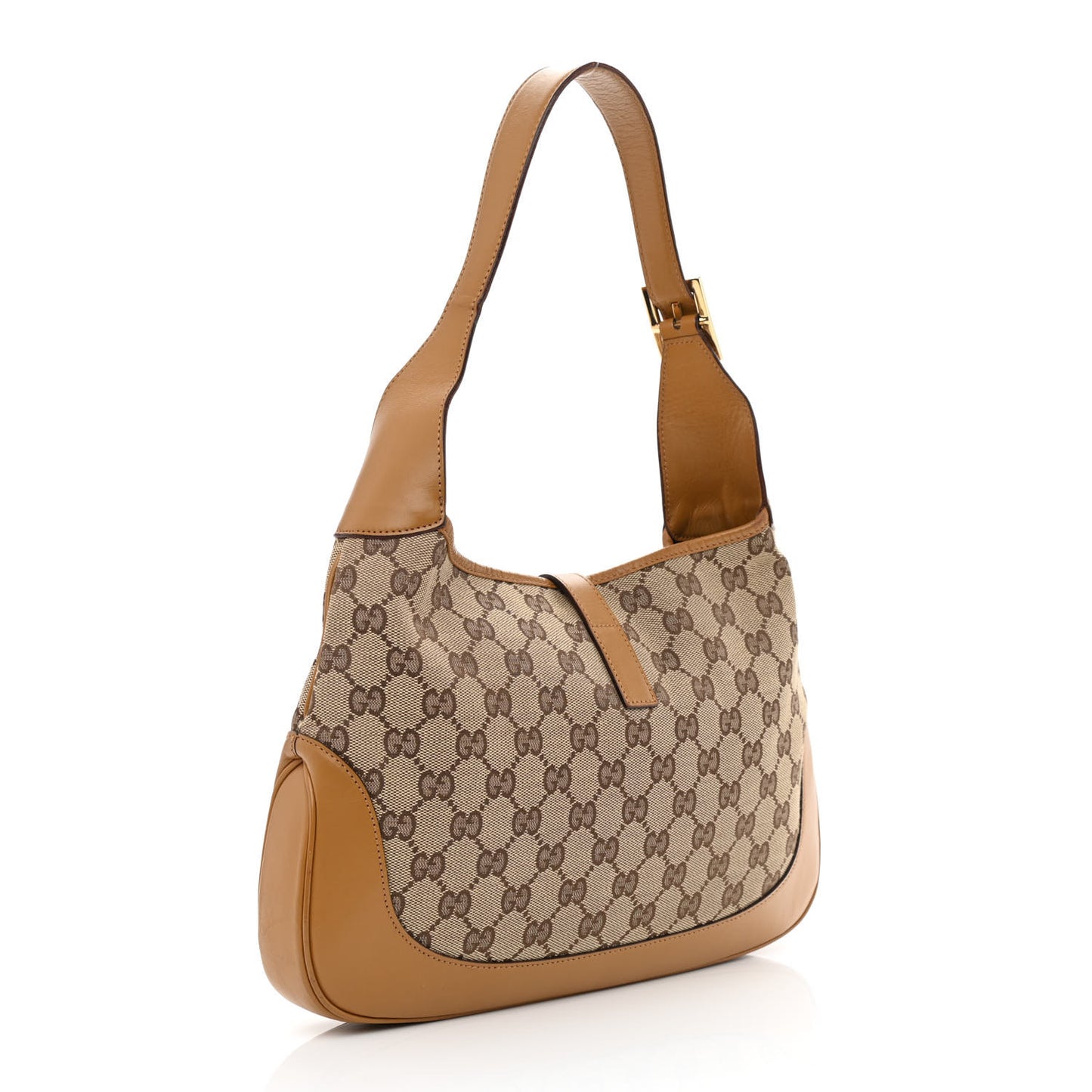 Monogram Web Jackie O Hobo Tan