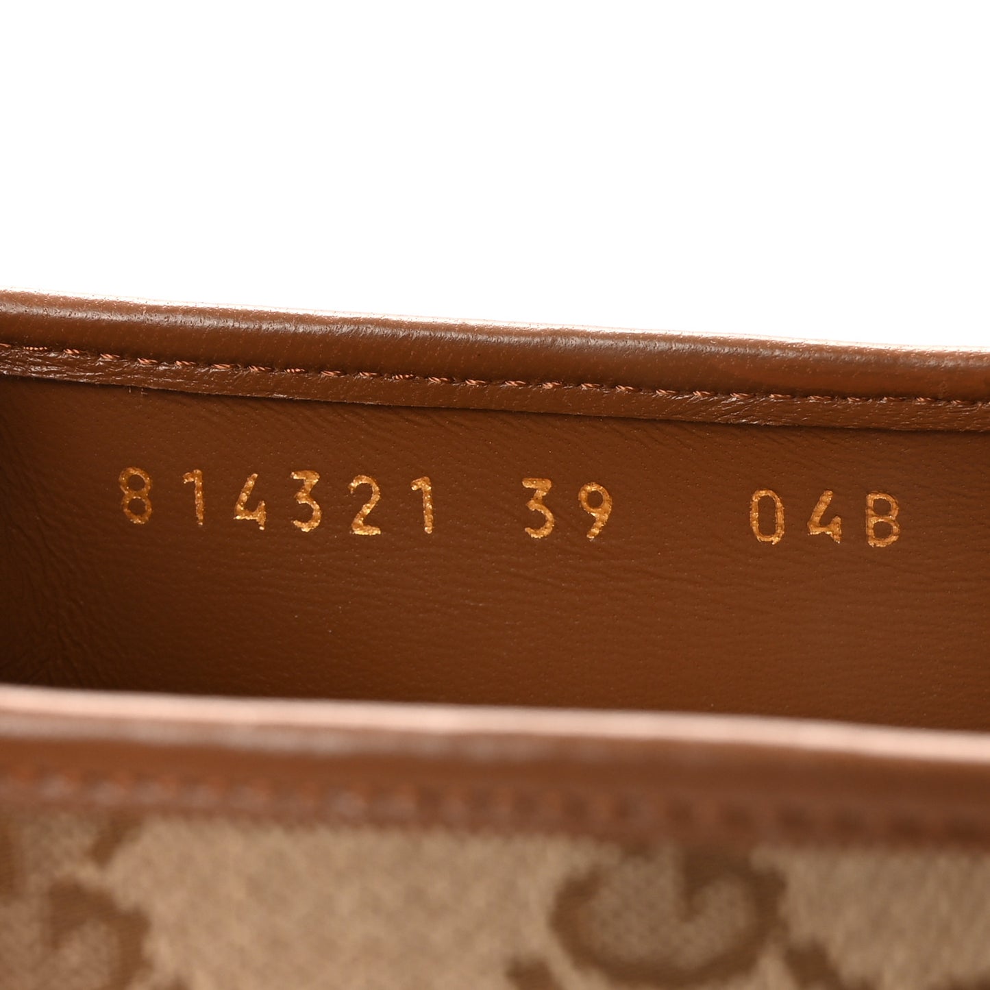 GG Monogram Horsebit Bow Ballet Flats 39 Beige Ebony Sundial