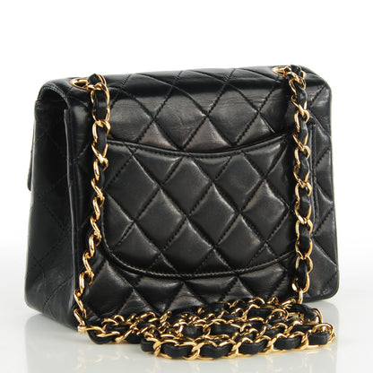 Chanel Lambskin Quilted Mini Square Flap Black 8 of 18