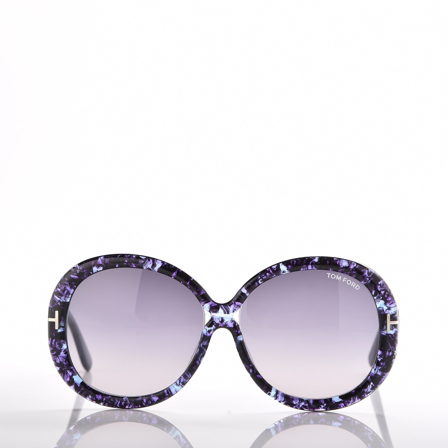 Tom Ford Gisella Sunglasses TF388 Purple Havana 2 of 8