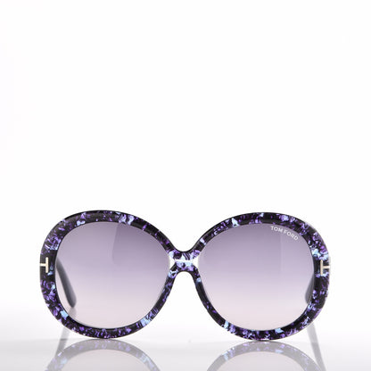 Tom Ford Gisella Sunglasses TF388 Purple Havana 2 of 8