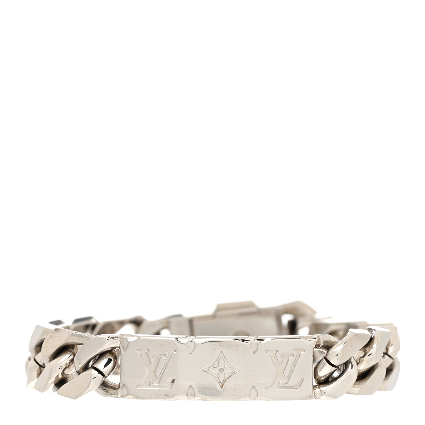 Monogram Chain Bracelet Silver
