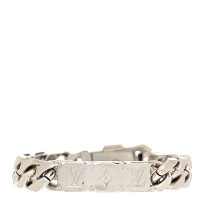Louis Vuitton Monogram Chain Bracelet Silver 1 of 6
