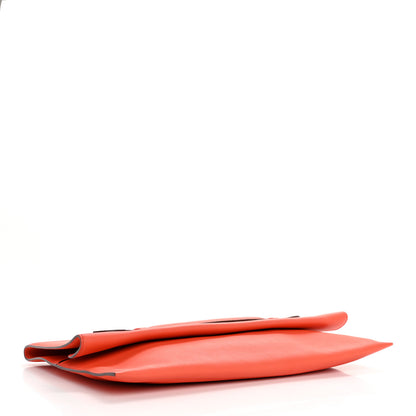 Hermes Evercolor Pliplat Clutch Orange Poppy 4 of 9