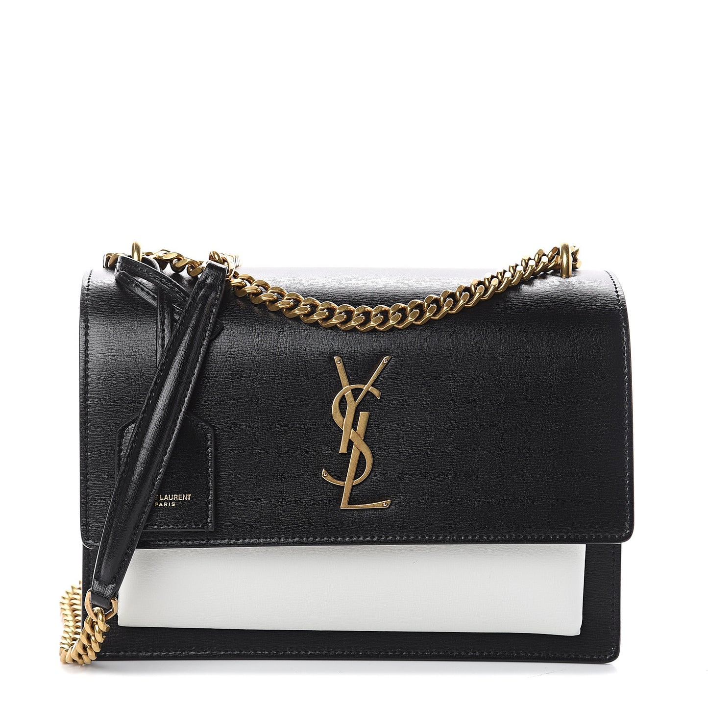 Calfskin Bi-Color Medium Monogram Sunset Black Pearl White