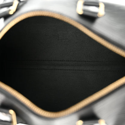 Louis Vuitton Epi Speedy 25 Black 5 of 16