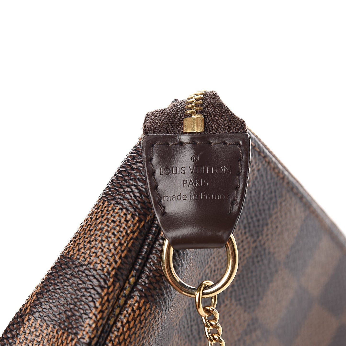 Damier Ebene Complice Trunks and Bags Mini Pochette Accessories Red